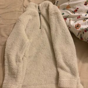 SUPER cozy sherpa fleece quarter zip